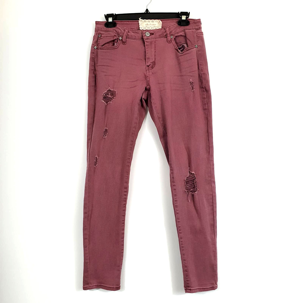 Altard State Red Distressed Skinny Denim Jeans Women's Size 26
